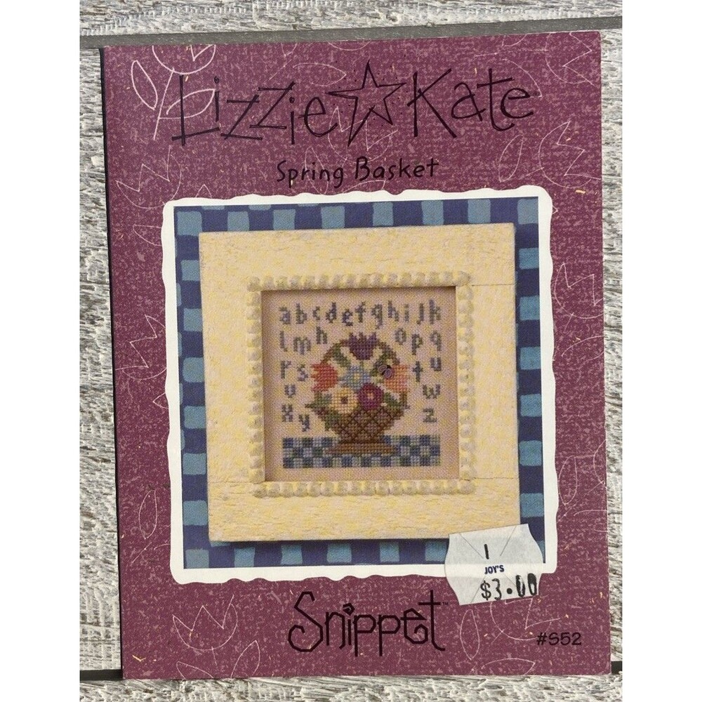 Cross Stitch Chart - Lizzie Kate - Snip It - Spring Basket